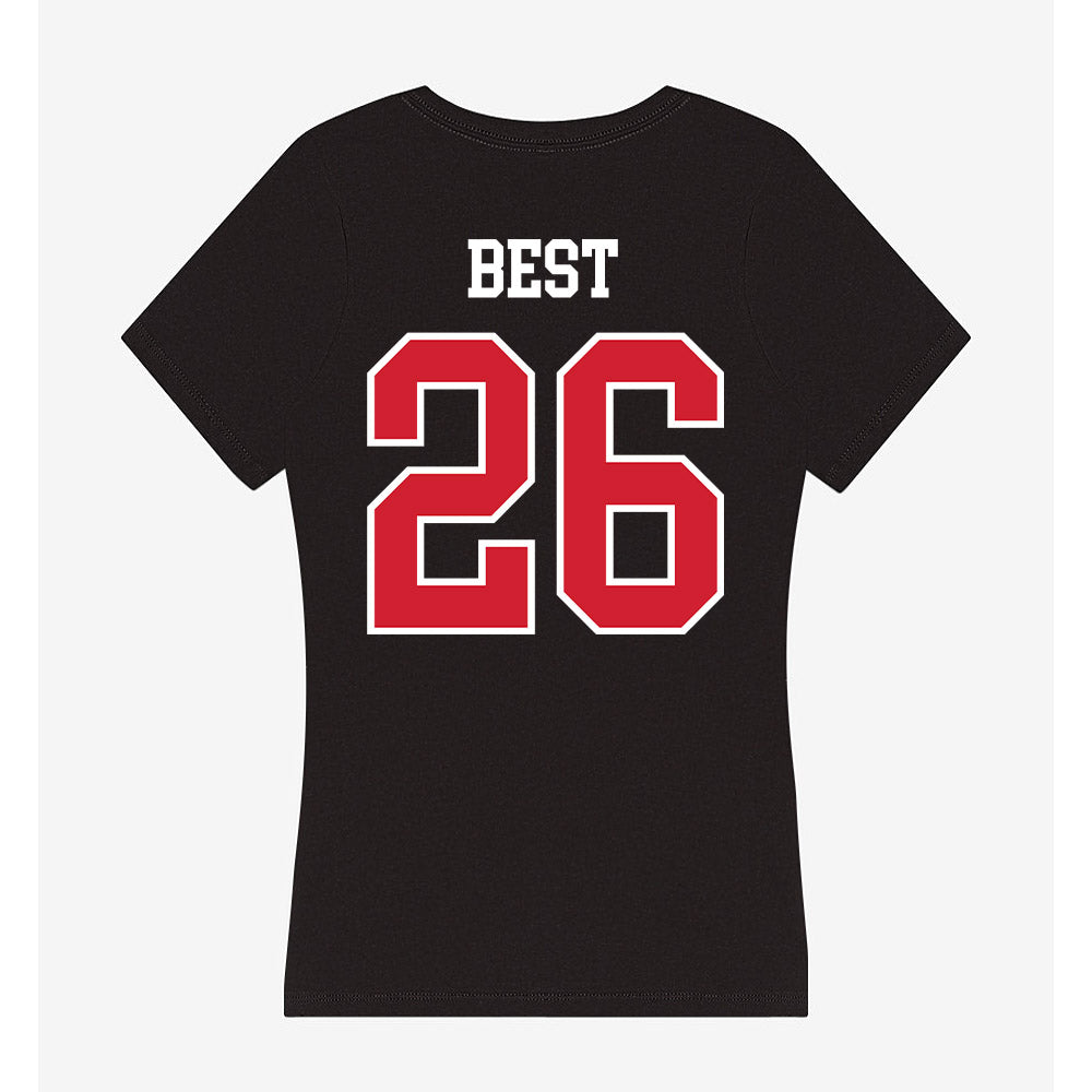 NC State - NCAA Football : Jordyn Best - Women's V-Neck T-Shirt-1