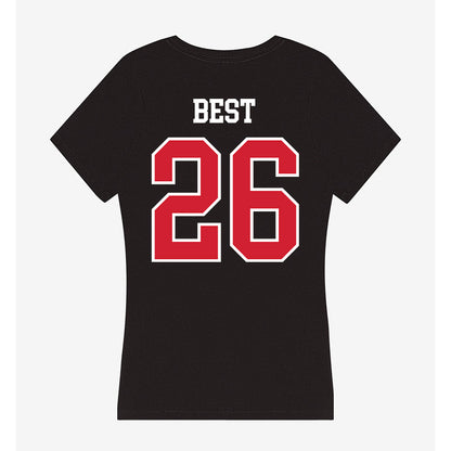 NC State - NCAA Football : Jordyn Best - Women's V-Neck T-Shirt-1