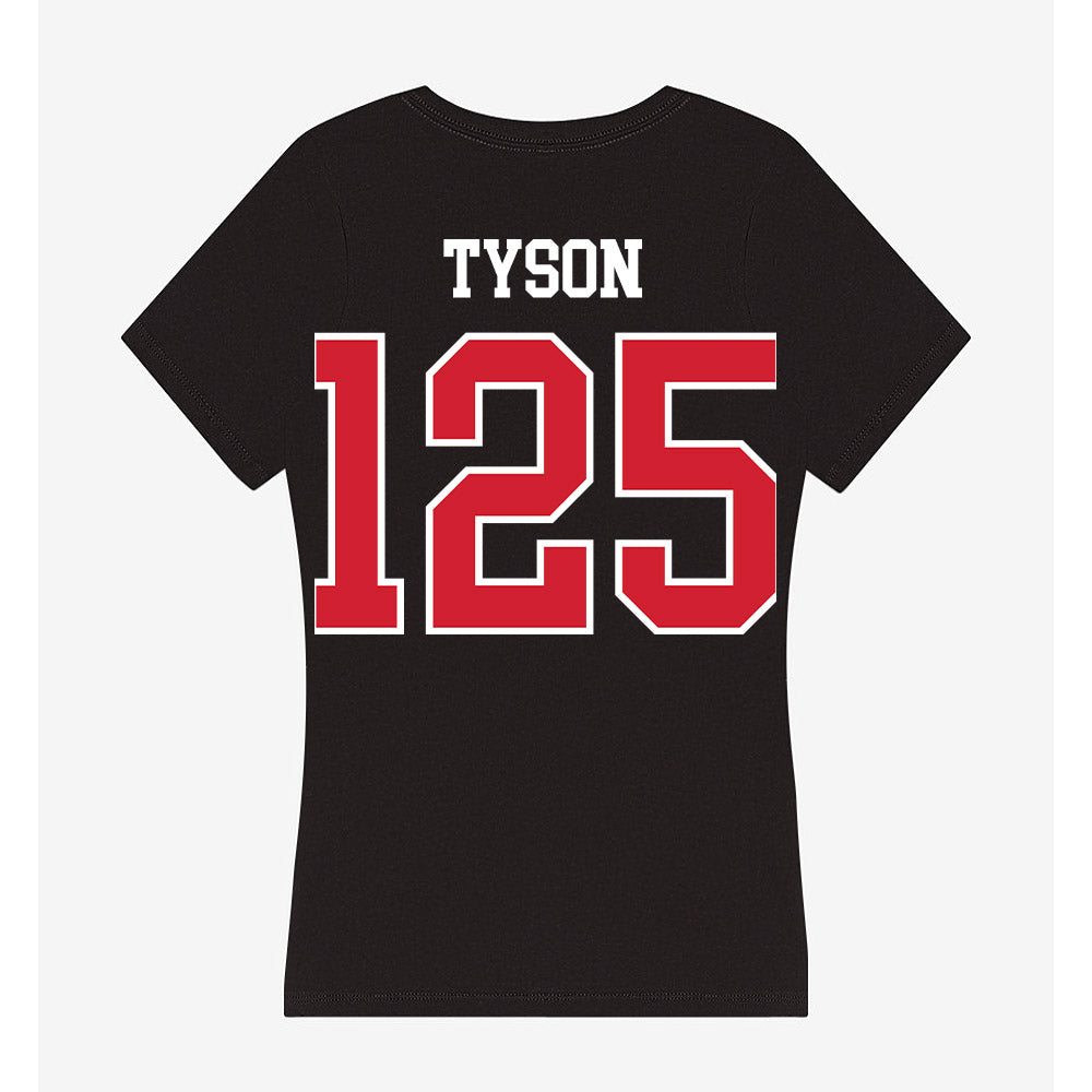 NC State - NCAA Wrestling : Marcus Tyson - Women's V-Neck T-Shirt-1