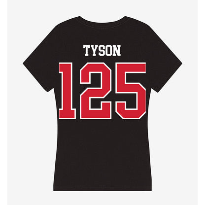 NC State - NCAA Wrestling : Marcus Tyson - Women's V-Neck T-Shirt-1