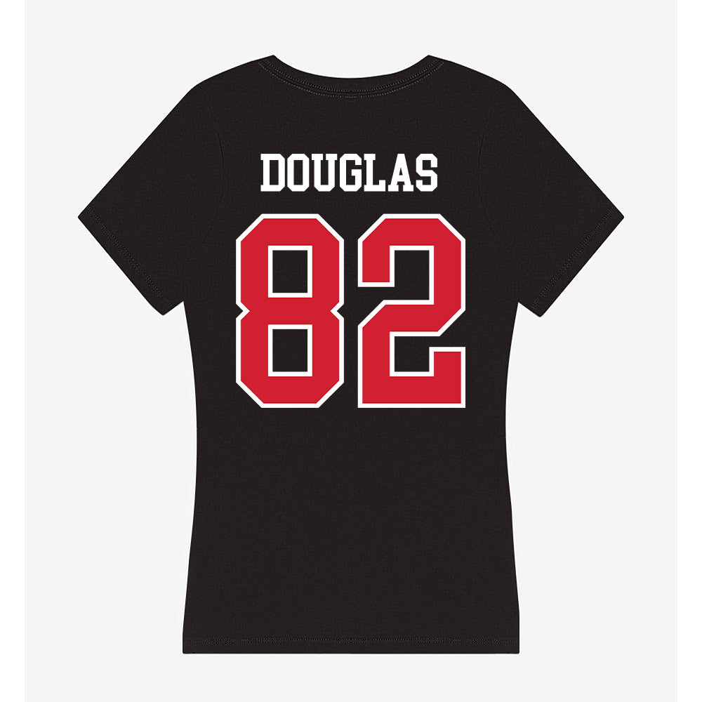 NC State - NCAA Football : Preston Douglas - Women's V-Neck T-Shirt-1