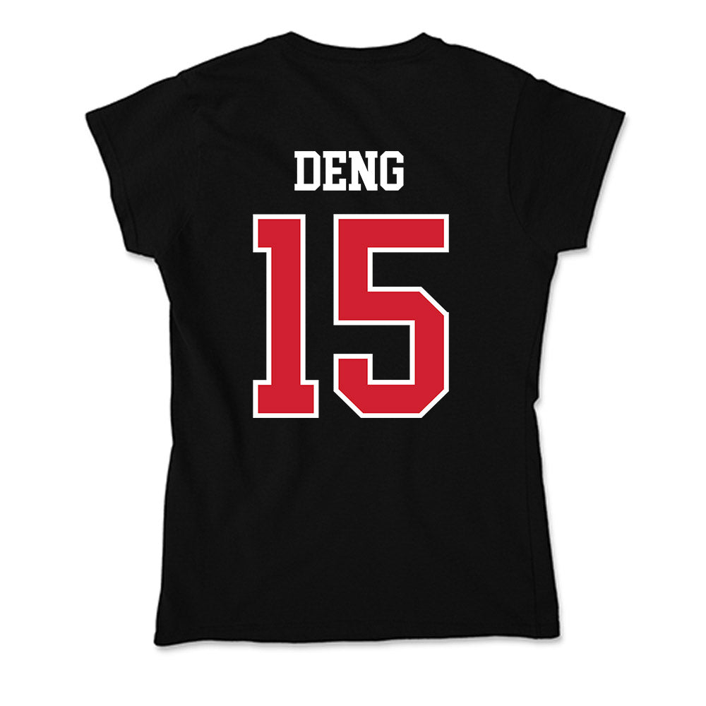 NC State - NCAA Men's Basketball : Jerry Deng - Soft Style Women’s T-Shirt-1