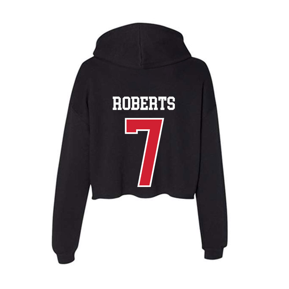 NC State - NCAA Women's Soccer : Erica Roberts - Women's Crop Fleece Hoodie-1