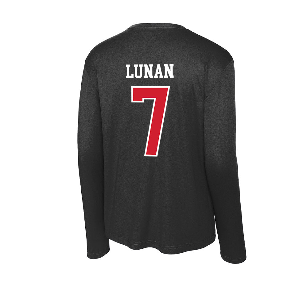 NC State - NCAA Women's Basketball : Kyshe Lunan - Activewear Long Sleeve T-Shirt-1
