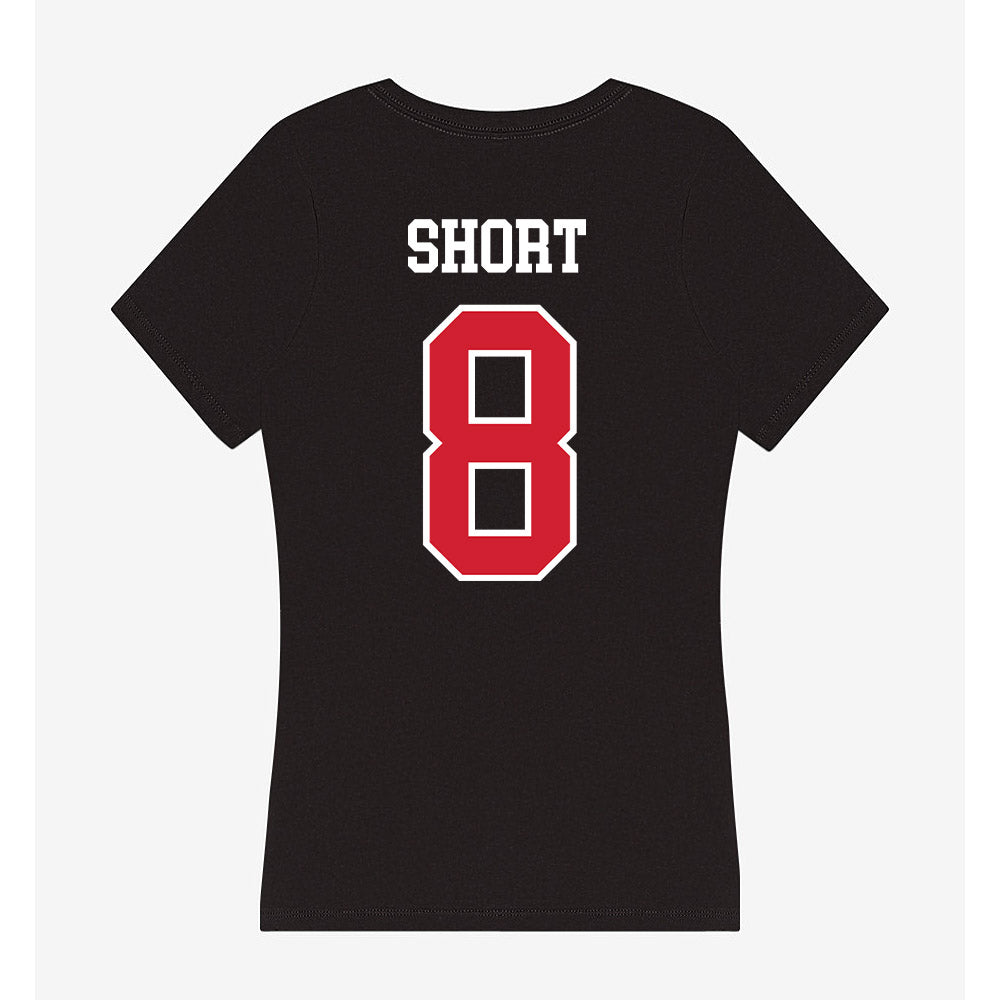 NC State - NCAA Softball : Carly Short - Women's V-Neck T-Shirt-1