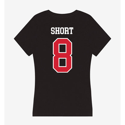 NC State - NCAA Softball : Carly Short - Women's V-Neck T-Shirt-1