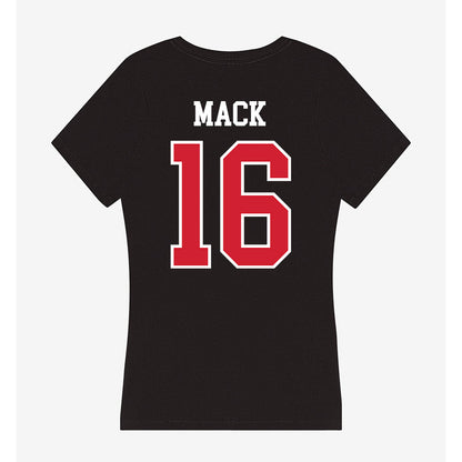 NC State - NCAA Football : King Mack - Women's V-Neck T-Shirt-1