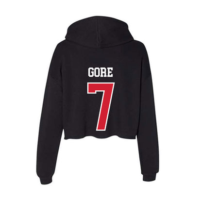 NC State - NCAA Softball : Wynne Gore - Women's Crop Fleece Hoodie-1