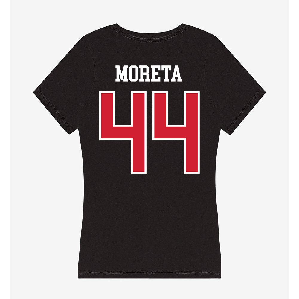 NC State - NCAA Football : Jordan Moreta - Women's V-Neck T-Shirt-1
