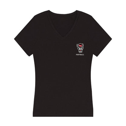 NC State - NCAA Football : Raul Aguirre JR - Women's V-Neck T-Shirt-0