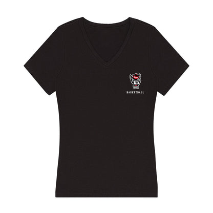 NC State - NCAA Men's Basketball : Eemeli Yalaho - Women's V-Neck T-Shirt-0
