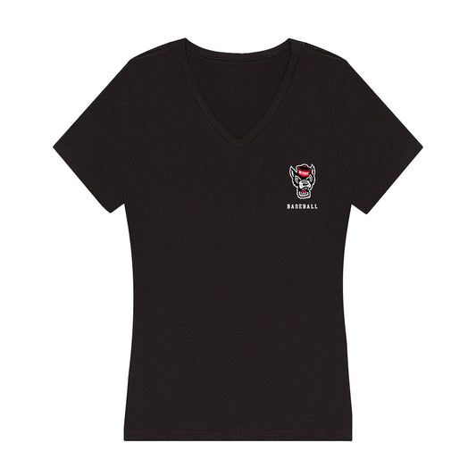 NC State - NCAA Baseball : Dalton Bargo - Women's V-Neck T-Shirt-0