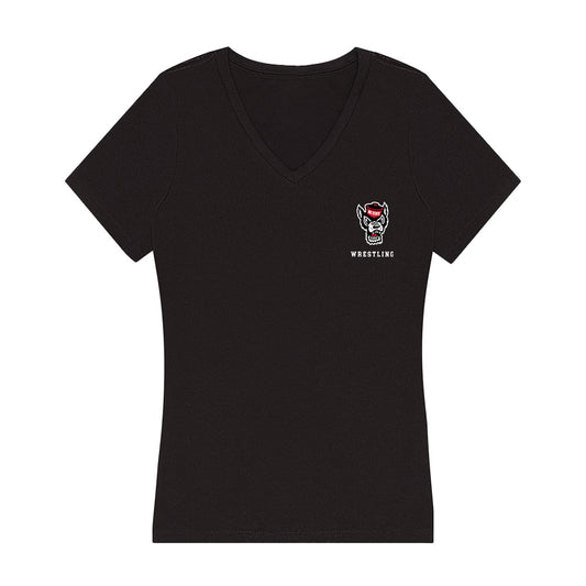 NC State - NCAA Wrestling : George Jones - Women's V-Neck T-Shirt-0