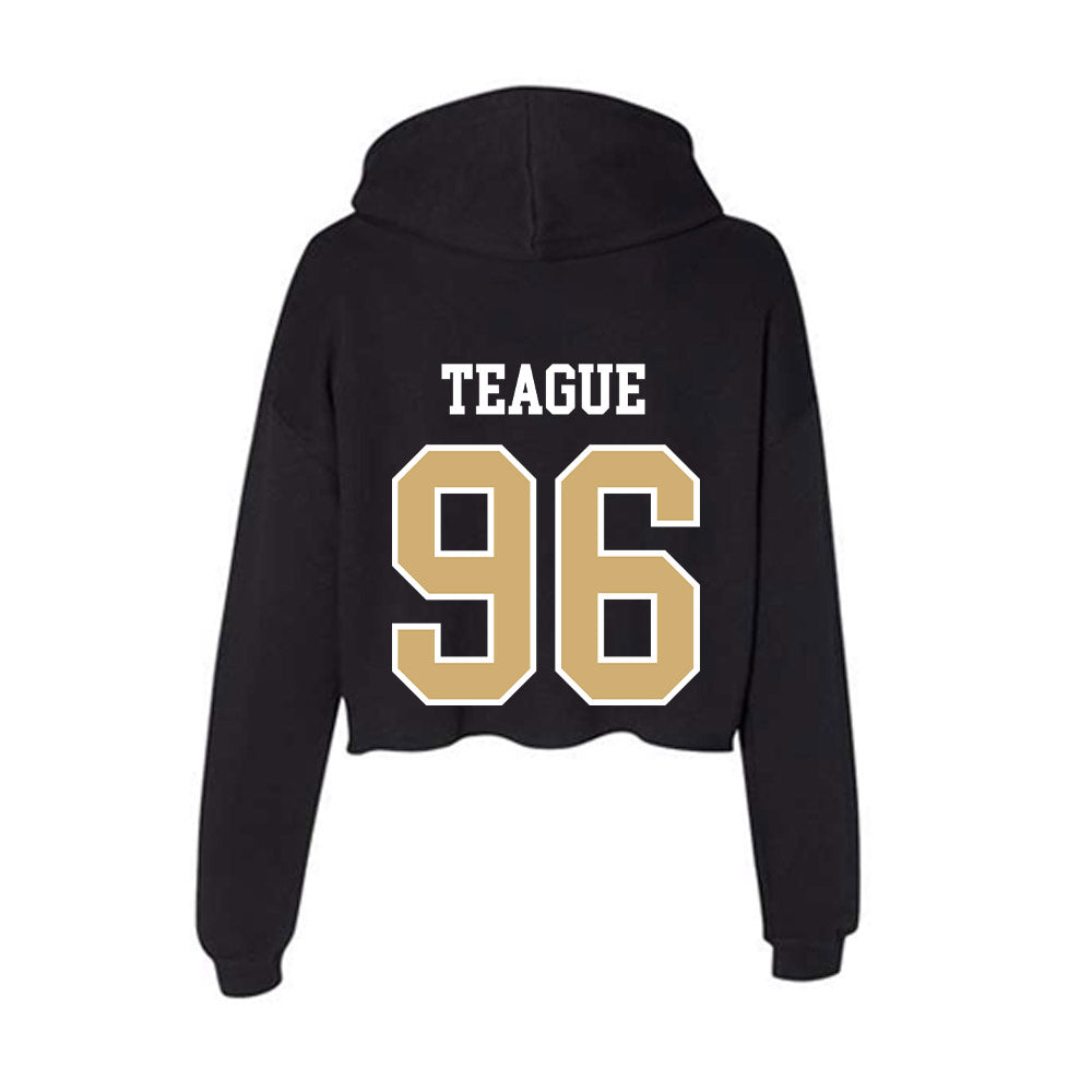 Vanderbilt - NCAA Baseball : Nathan Teague - Women's Crop Fleece Hoodie-1