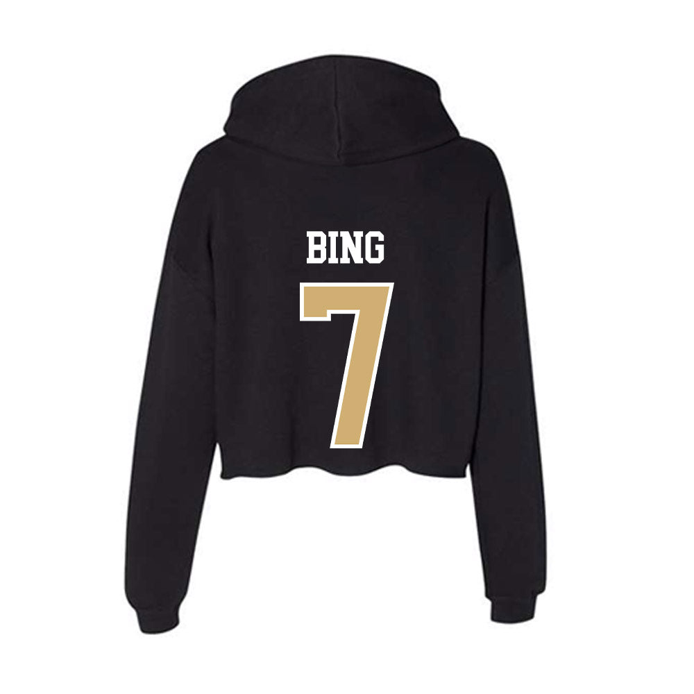 Vanderbilt - NCAA Men's Basketball : Chandler Bing - Women's Crop Fleece Hoodie-1