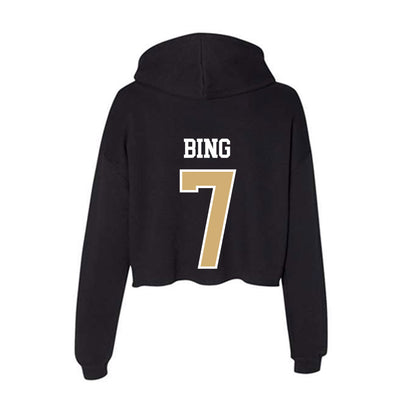 Vanderbilt - NCAA Men's Basketball : Chandler Bing - Women's Crop Fleece Hoodie-1
