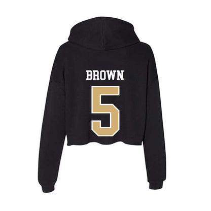 Vanderbilt - NCAA Football : Tristen Brown - Women's Crop Fleece Hoodie-1