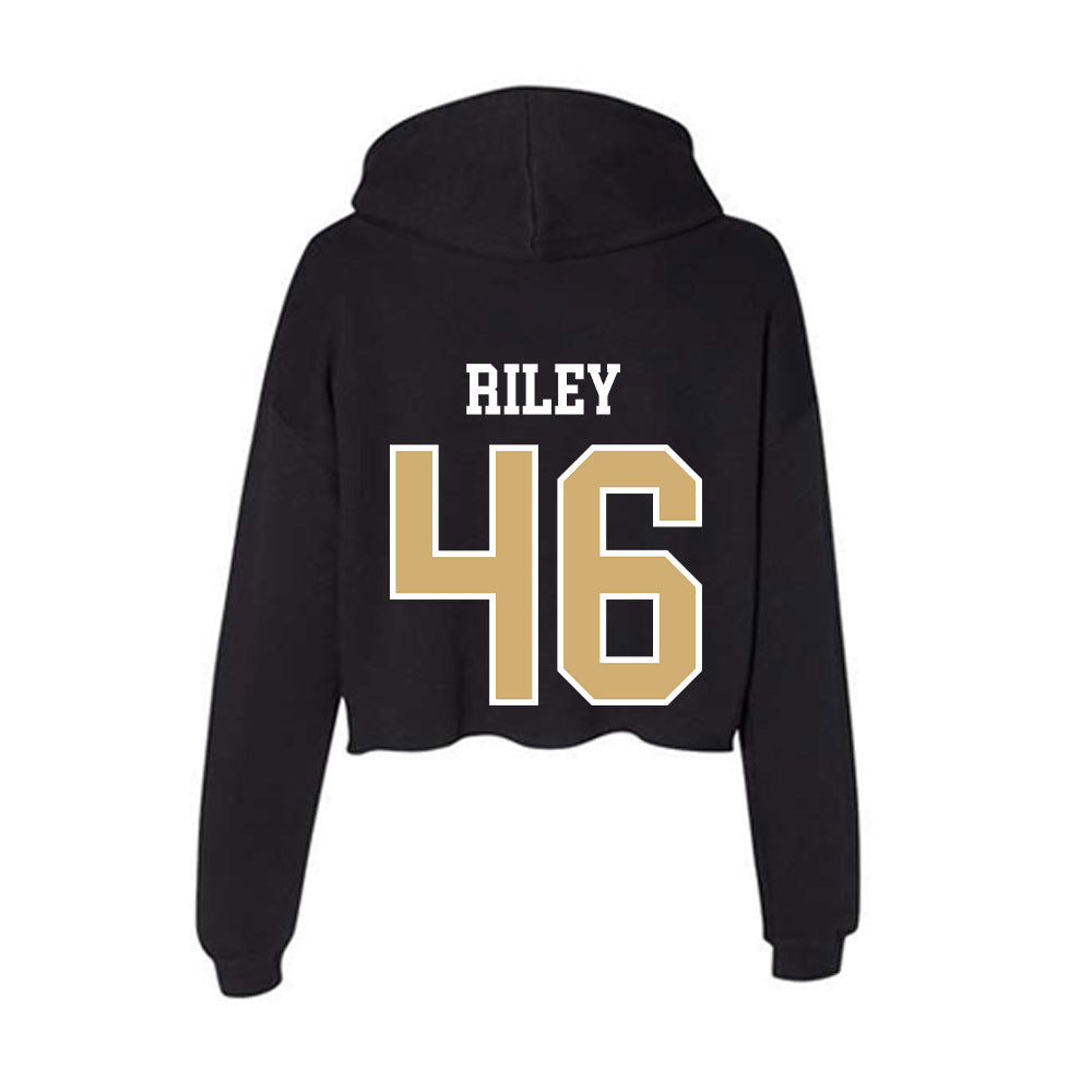Vanderbilt - NCAA Football : Palmer Riley - Women's Crop Fleece Hooded Sweatshirt-1