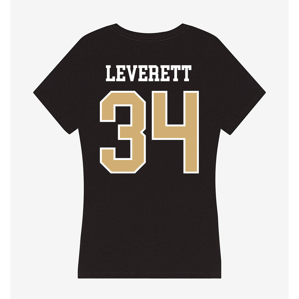 Vanderbilt - NCAA Men's Basketball : Jayden Leverett - Women's V-Neck T-Shirt-1