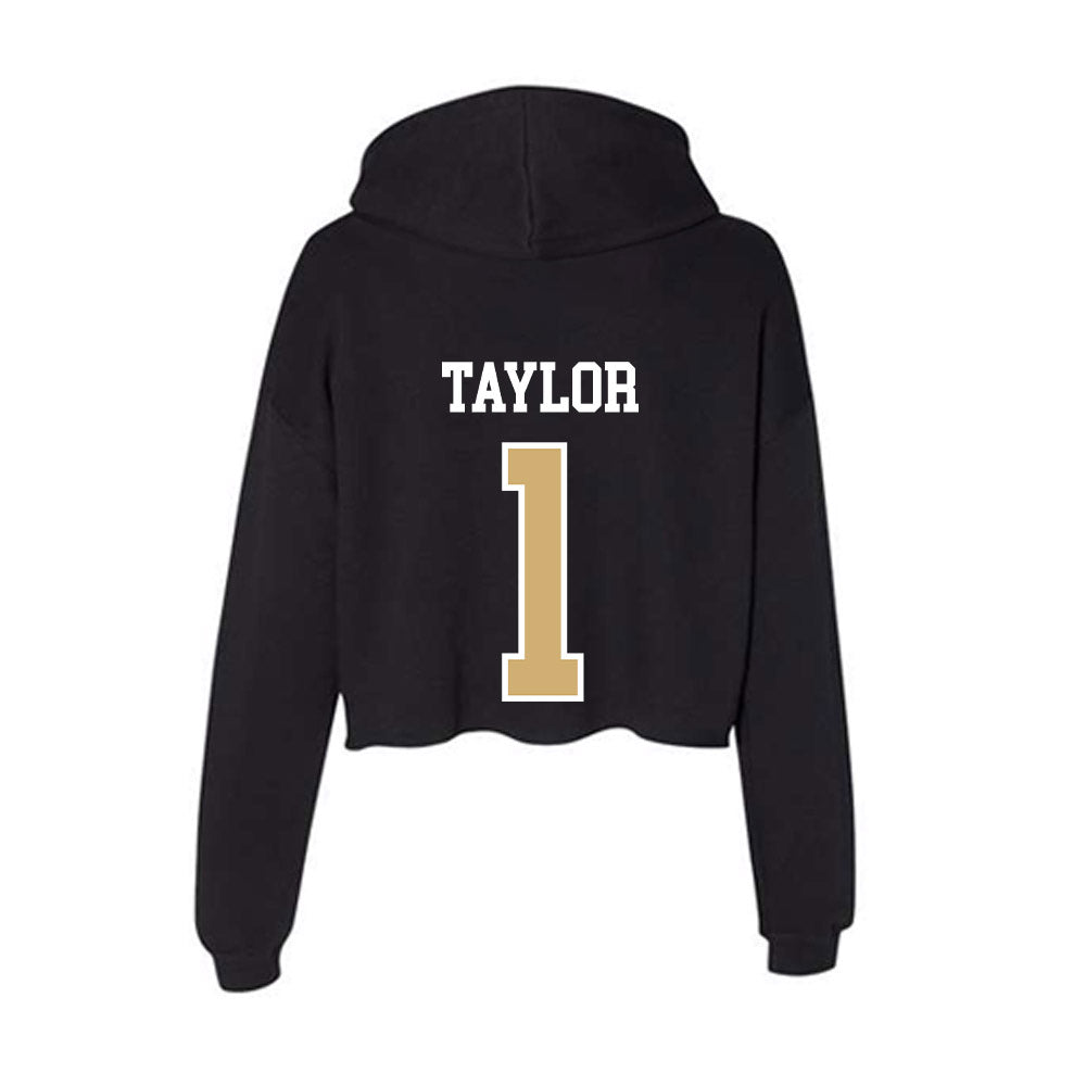 Vanderbilt - NCAA Women's Lacrosse : Francie Taylor - Women's Crop Fleece Hoodie-1