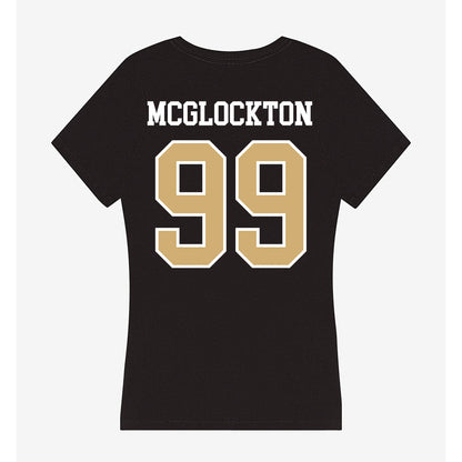 Vanderbilt - NCAA Men's Basketball : Devin Mcglockton - Women's V-Neck T-Shirt-1