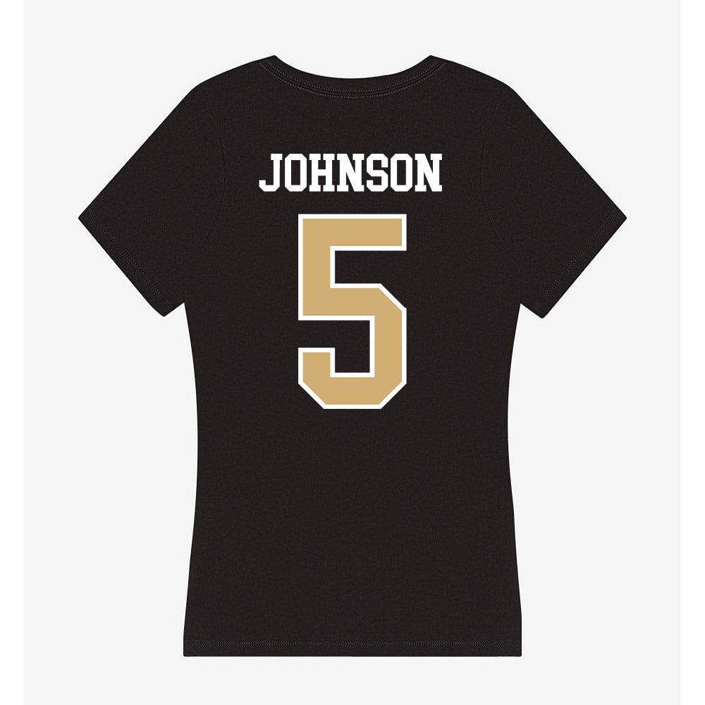 Vanderbilt - NCAA Women's Basketball : Jhai Johnson - Women's V-Neck T-Shirt-1