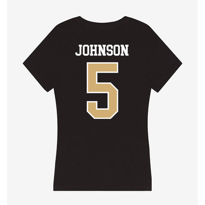 Vanderbilt - NCAA Women's Basketball : Jhai Johnson - Women's V-Neck T-Shirt-1