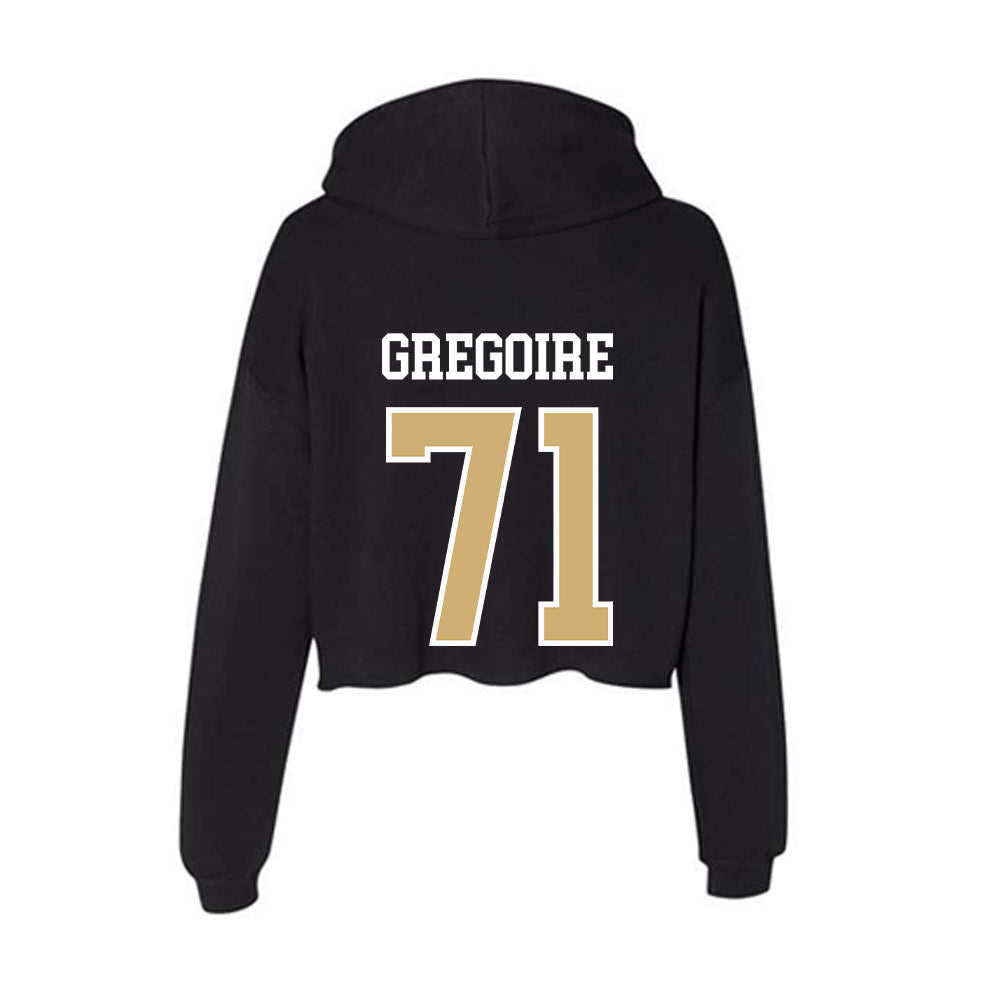 Vanderbilt - NCAA Football : Ted Gregoire - Women's Crop Fleece Hoodie-1