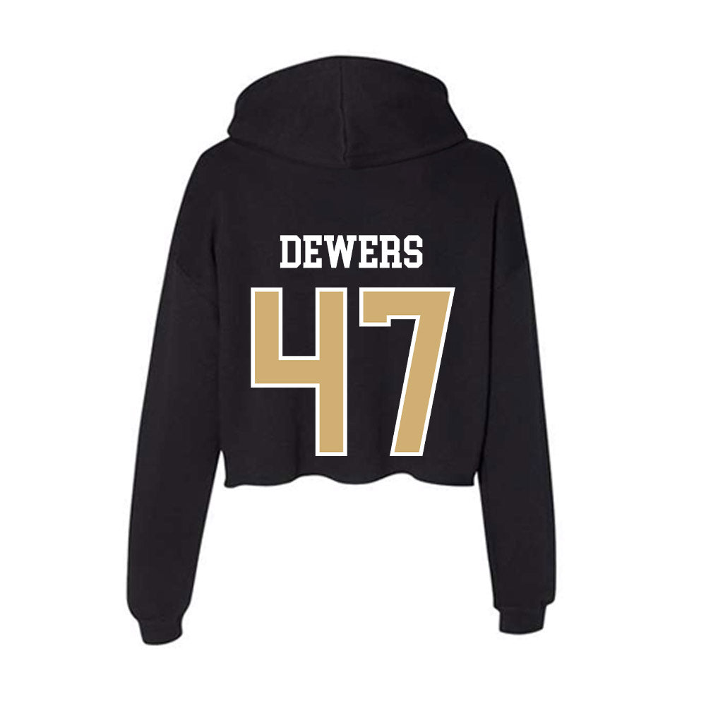 Vanderbilt - NCAA Football : Justin Dewers - Women's Crop Fleece Hoodie-1