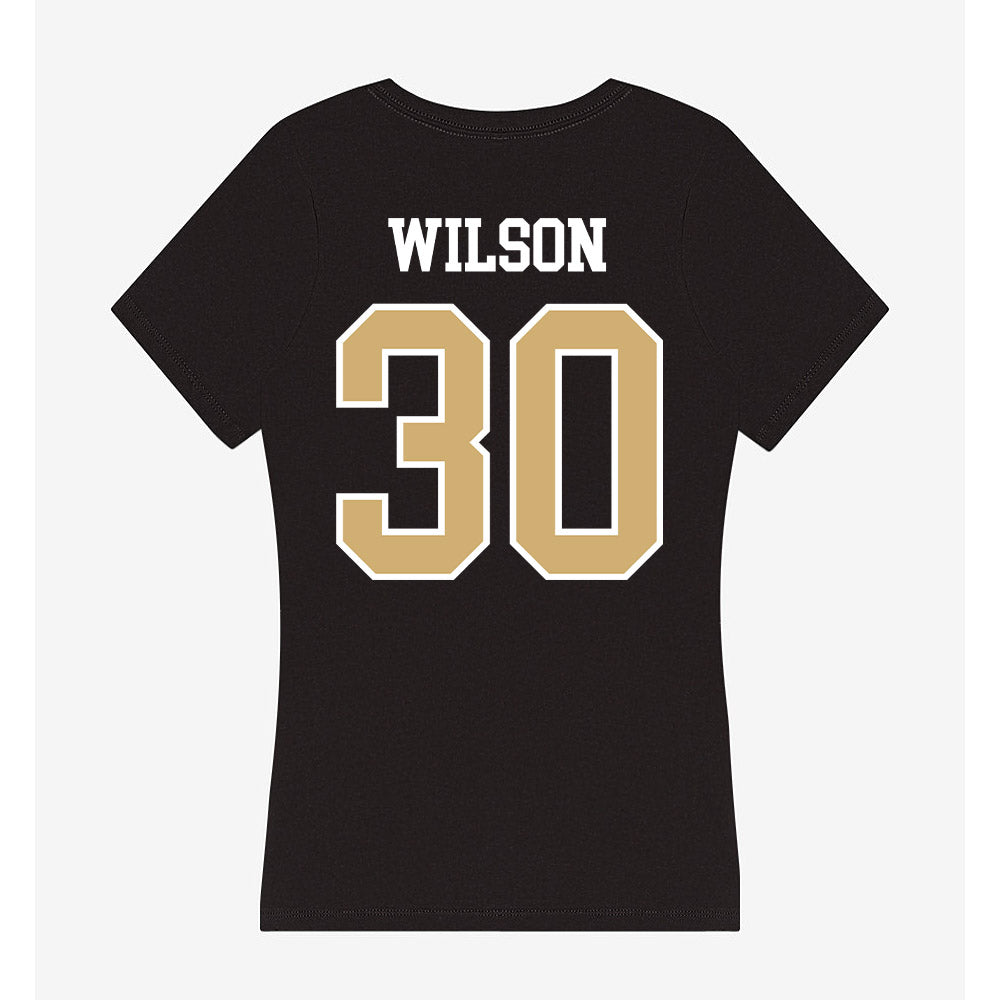 Vanderbilt - NCAA Women's Basketball : Trinity Wilson - Women's V-Neck T-Shirt-1