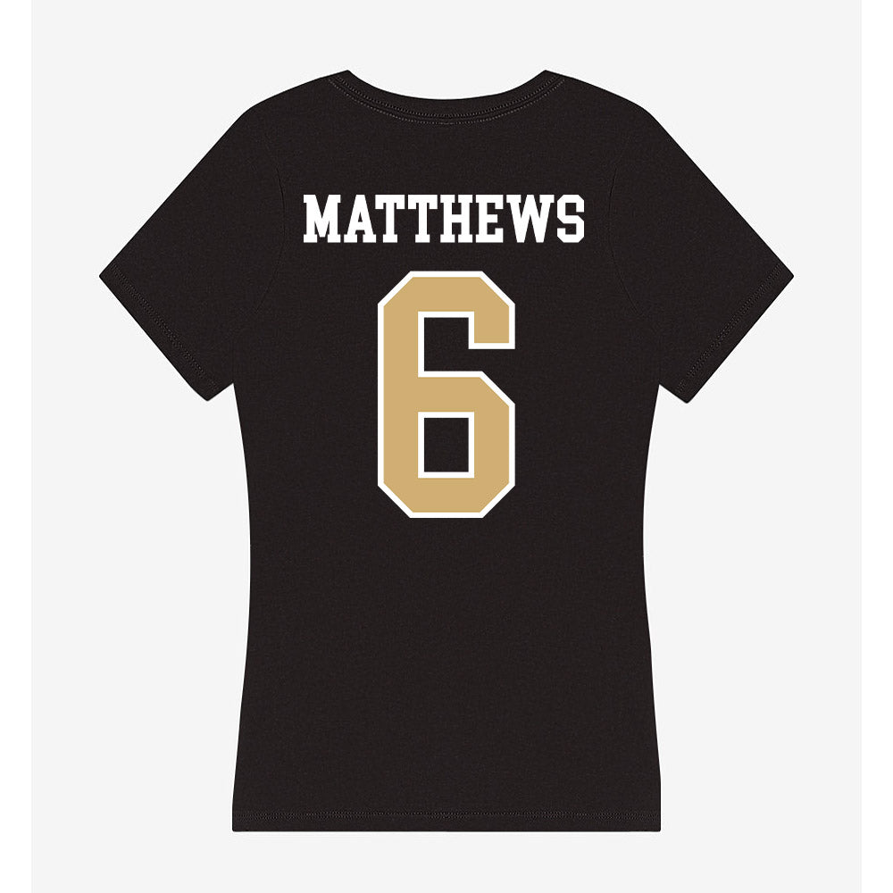 Vanderbilt - NCAA Football : Jordan Matthews - Women's V-Neck T-Shirt-1