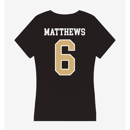 Vanderbilt - NCAA Football : Jordan Matthews - Women's V-Neck T-Shirt-1