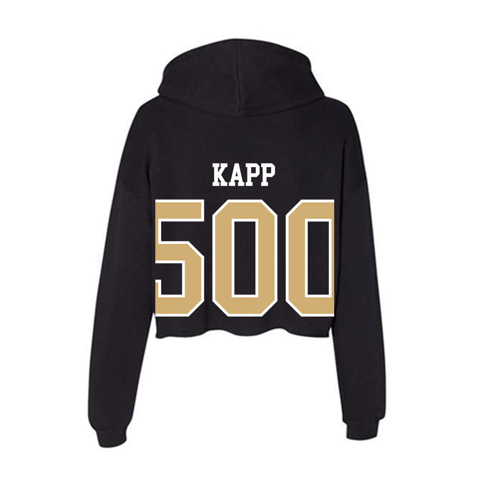 Vanderbilt - NCAA Women's Soccer : Micah Kapp - Women's Crop Fleece Hooded Sweatshirt-1