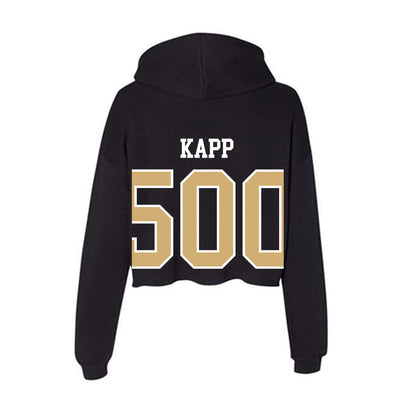 Vanderbilt - NCAA Women's Soccer : Micah Kapp - Women's Crop Fleece Hooded Sweatshirt-1