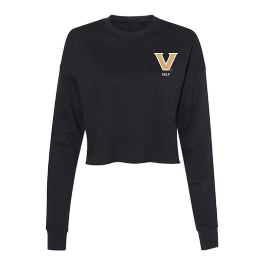 Vanderbilt - NCAA Women's Golf : Kathryn Ha - Women's Cropped Crew Fleece-0