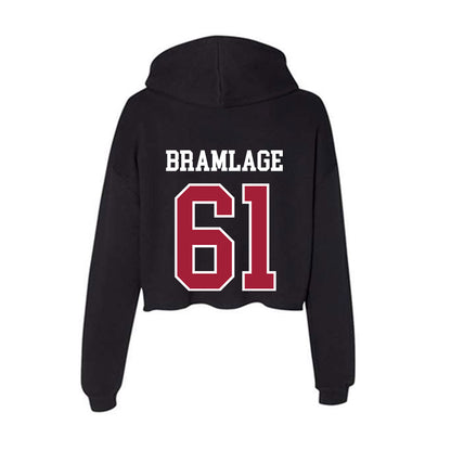 Arkansas - NCAA Football : Kaden Bramlage - Women's Crop Fleece Hoodie-1