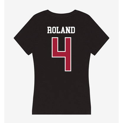 Arkansas - NCAA Football : Lakhi Roland - Women's V-Neck T-Shirt-1