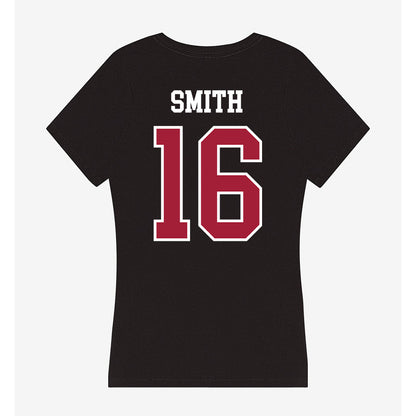 Arkansas - NCAA Women's Volleyball : Layla Smith - Women's V-Neck T-Shirt-1