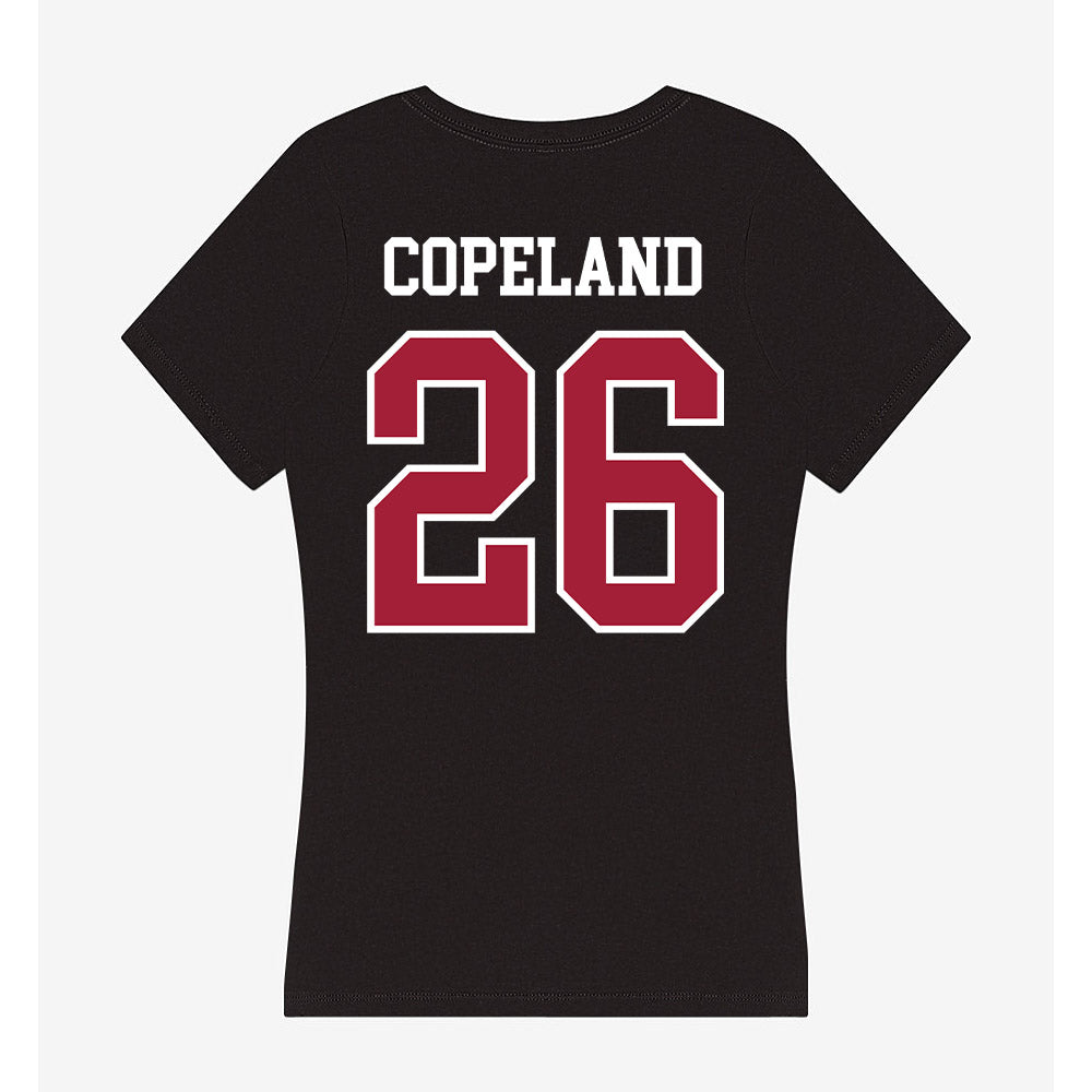 Arkansas - NCAA Football : Jalon Copeland - Women's V-Neck T-Shirt-1