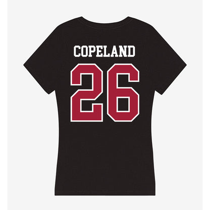 Arkansas - NCAA Football : Jalon Copeland - Women's V-Neck T-Shirt-1