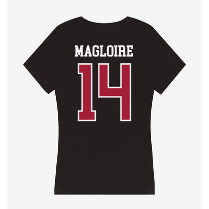 Arkansas - NCAA Football : Kyeaure Magloire - Women's V-Neck T-Shirt-1