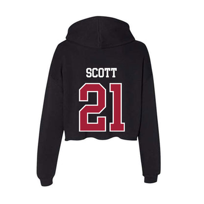 Arkansas - NCAA Football : Tyler Scott - Women's Crop Fleece Hoodie-1