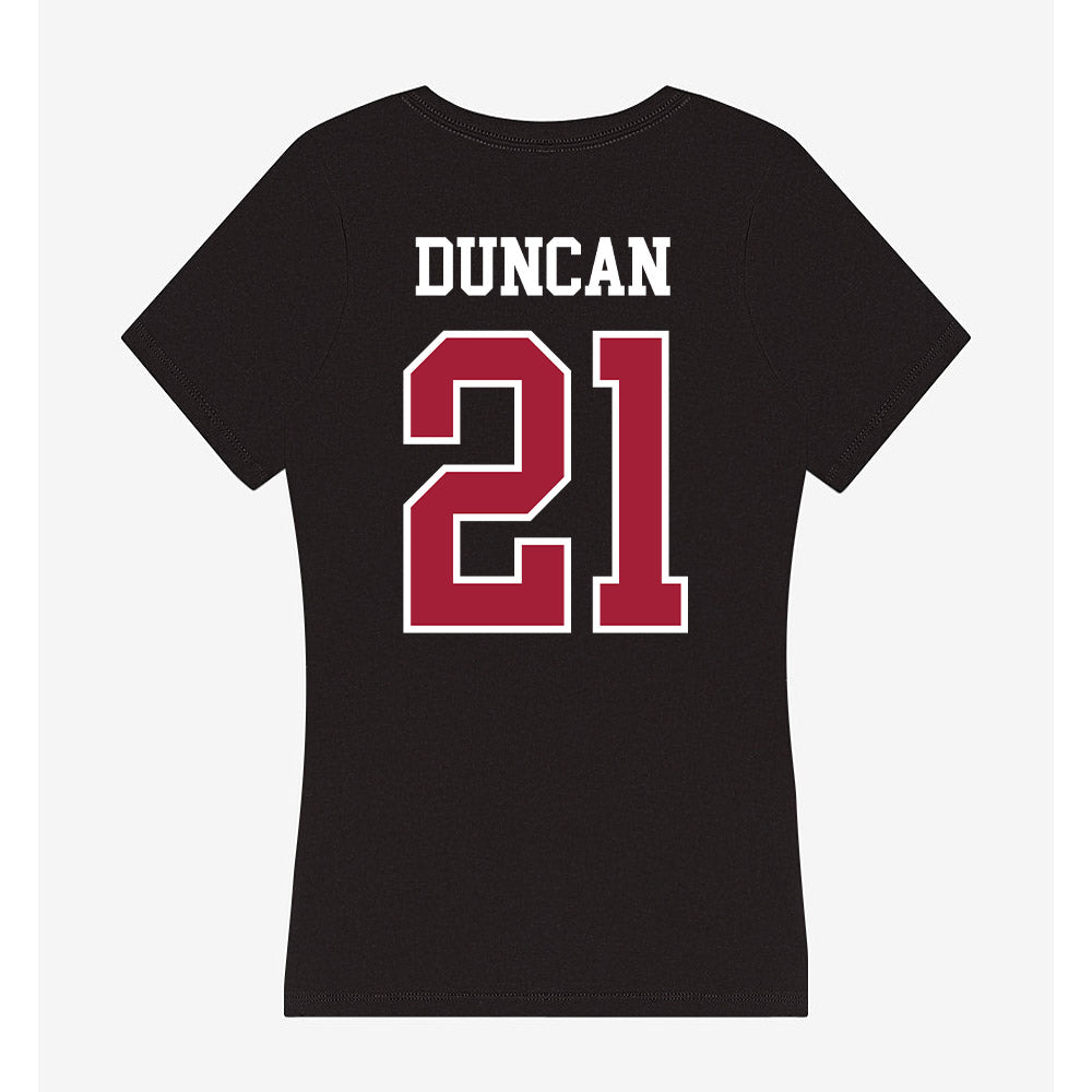 Arkansas - NCAA Women's Volleyball : Parker Duncan - Women's V-Neck T-Shirt-1
