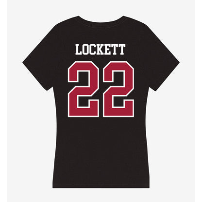 Arkansas - NCAA Football : Tay Lockett - Women's V-Neck T-Shirt-1