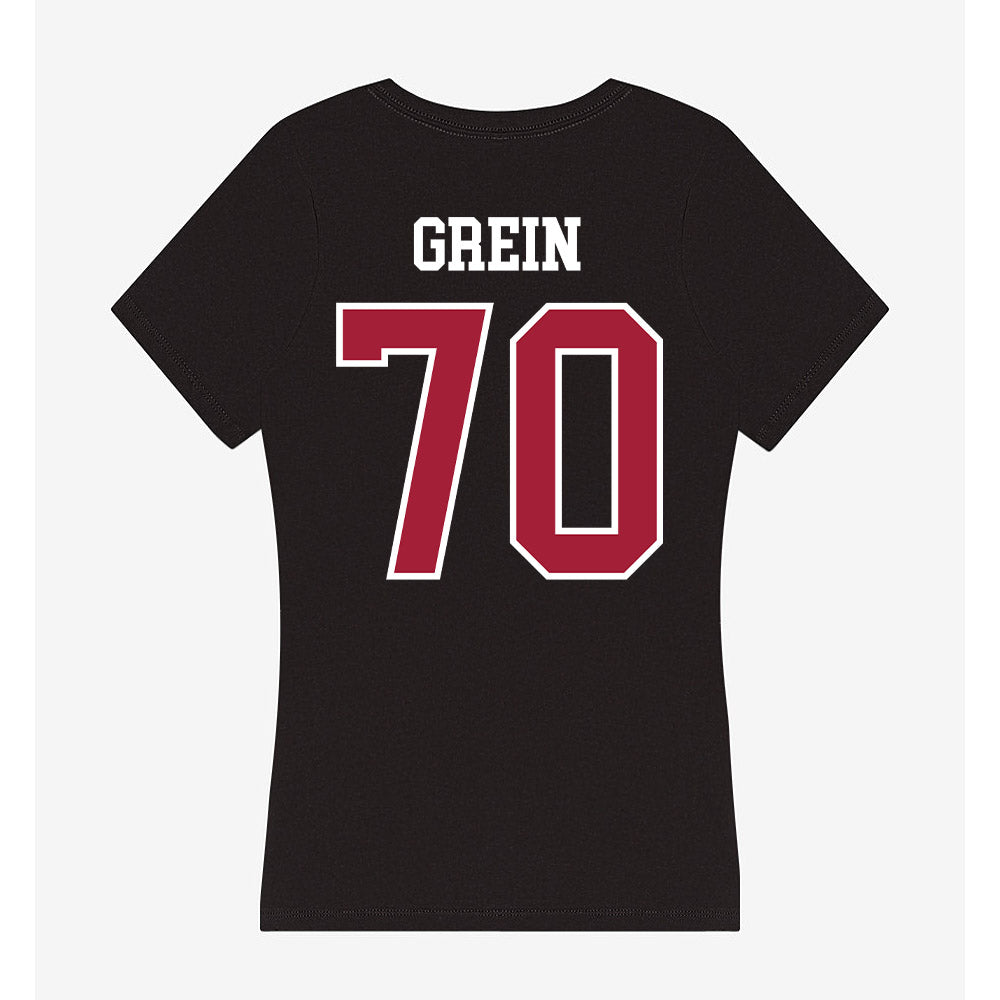 Arkansas - NCAA Football : Dan Grein - Women's V-Neck T-Shirt-1