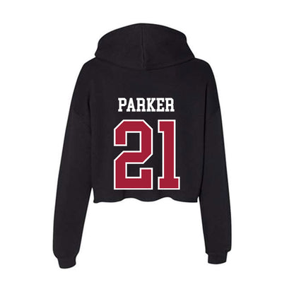 Arkansas - NCAA Football : Jasper Parker - Women's Crop Fleece Hoodie-1