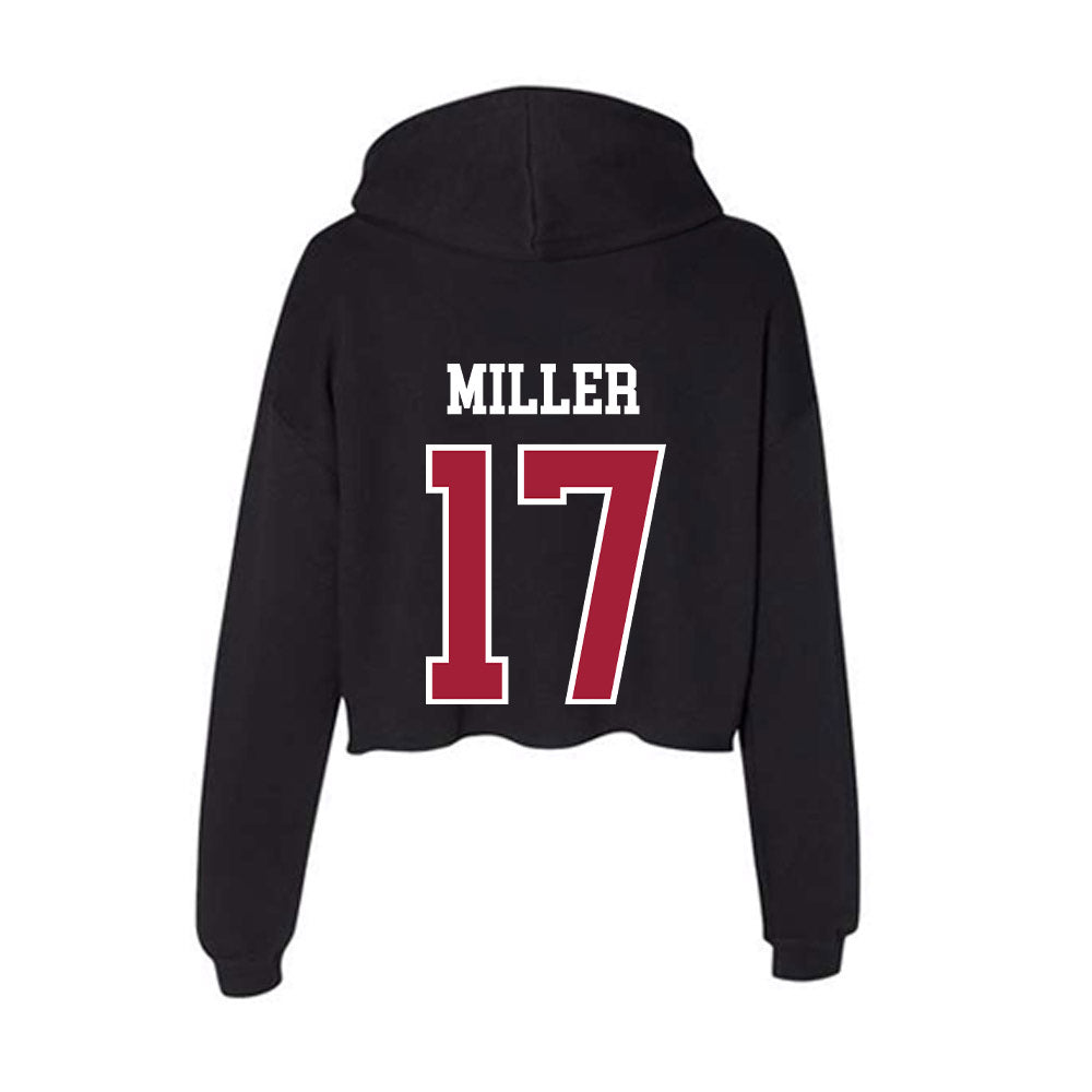 Arkansas - NCAA Softball : Kennedy Miller - Women's Crop Fleece Hoodie-1
