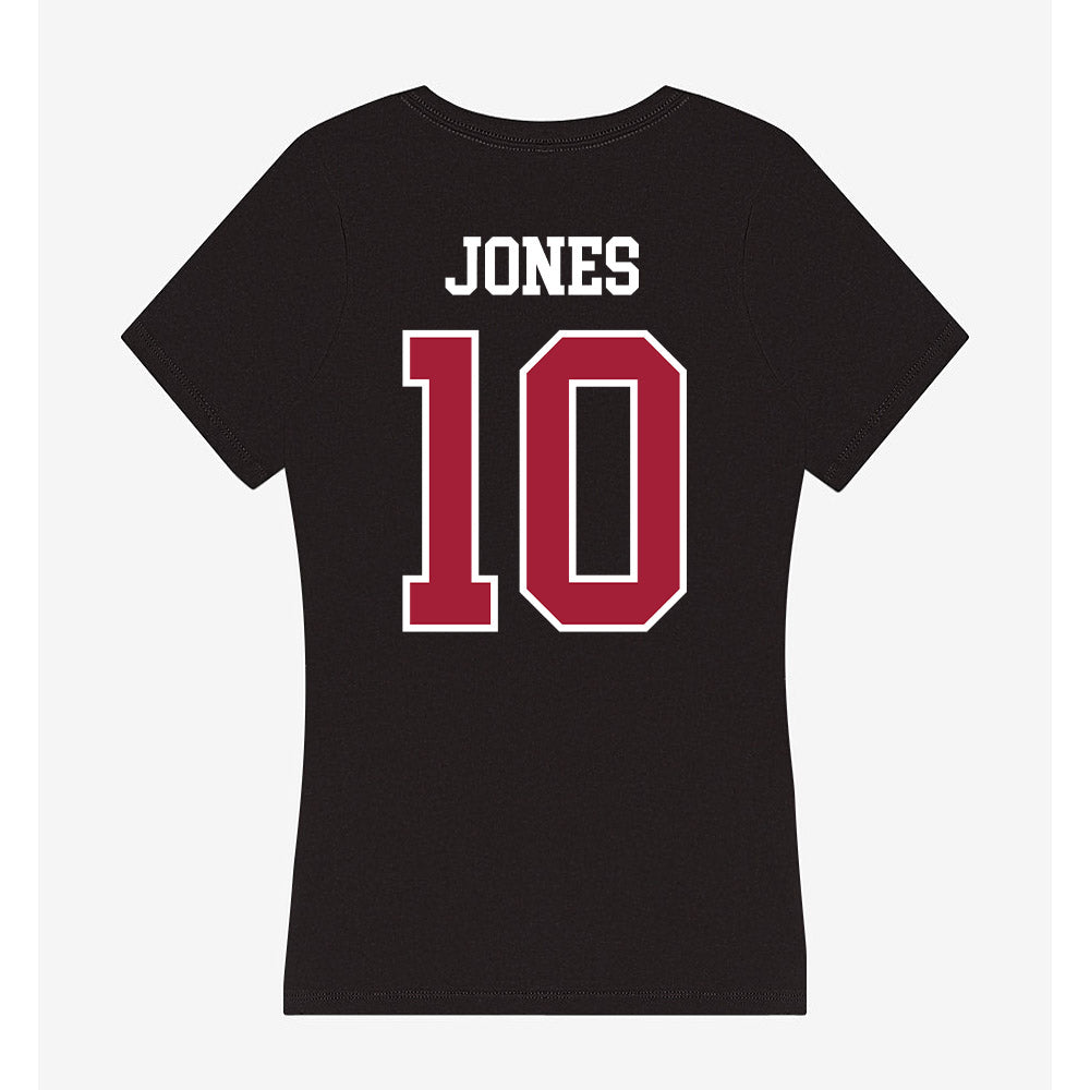 Arkansas - NCAA Women's Basketball : Taleyah Jones - Women's V-Neck T-Shirt-1