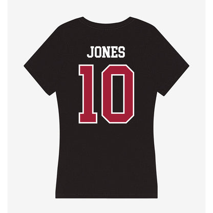 Arkansas - NCAA Women's Basketball : Taleyah Jones - Women's V-Neck T-Shirt-1