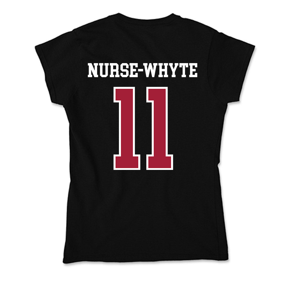 Arkansas - NCAA Women's Soccer : Aniyah Nurse-Whyte - Soft Style Women’s T-Shirt-1